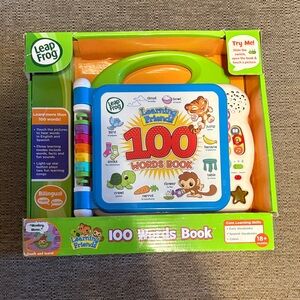 LeapFrog Interactive 100 Words Book - Green and White BRAND NEW